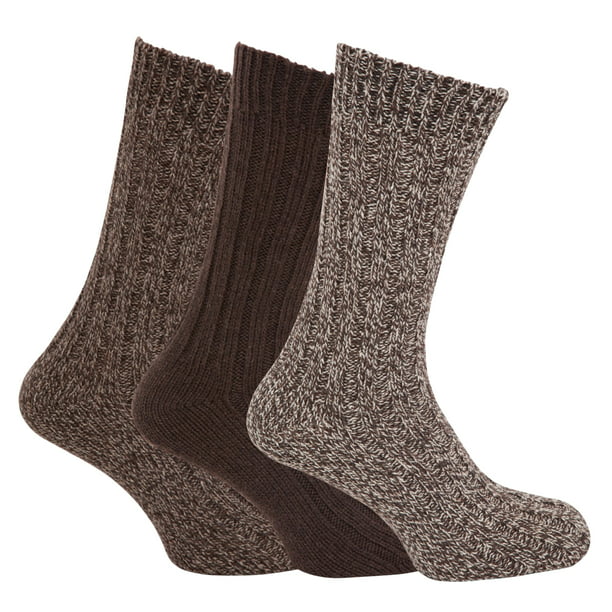 Men's Chunky  Wool Socks Very Hot Thick Heavy Duty Work Boot Socks,6-11 Hot Warm